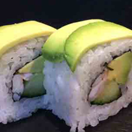 Uramaki aguacate con queso ( 8 unidades)
